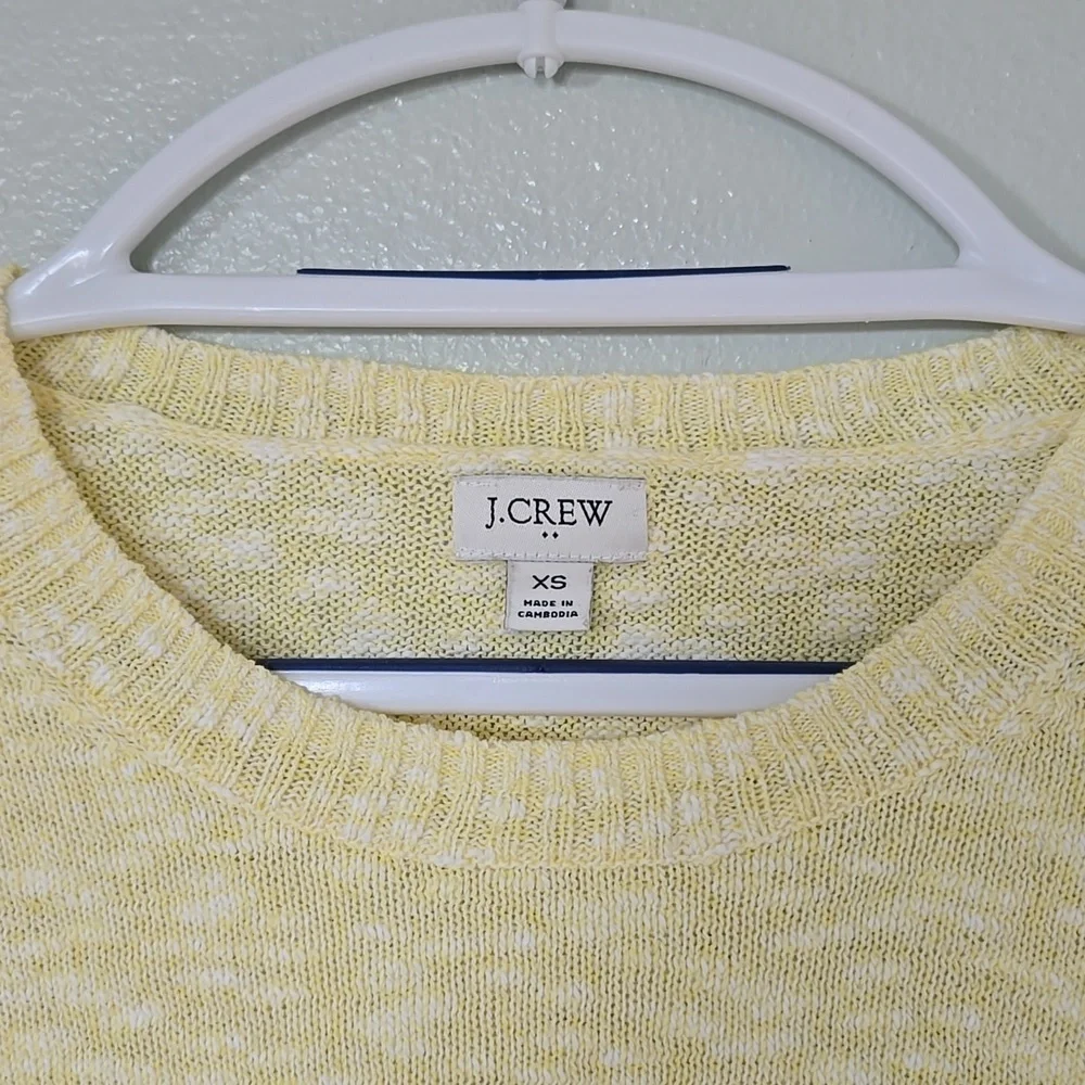 J. Crew | Butter Yellow Crew Neck Light Sweater Size XS